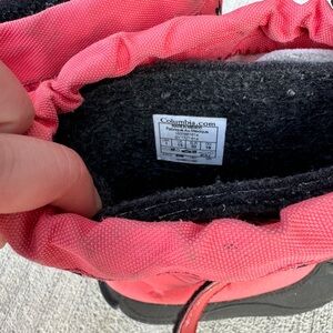Girl size 1 Columbia pink snow boots